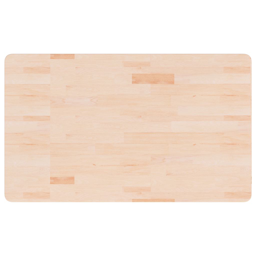 Waschtischplatte 100x60x1,5 cm Massivholz Unbehandelt