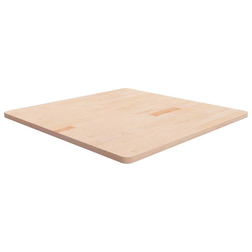 Tischplatte Quadratisch 90x90x2,5 cm Eichenholz Unbehandelt