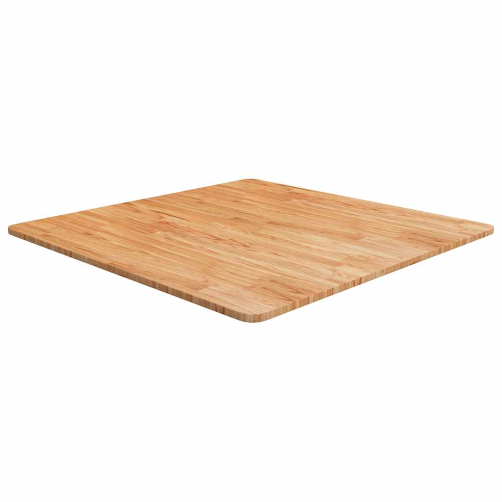 Tischplatte Quadratisch Hellbraun 80x80x1,5cm Behandelte Eiche