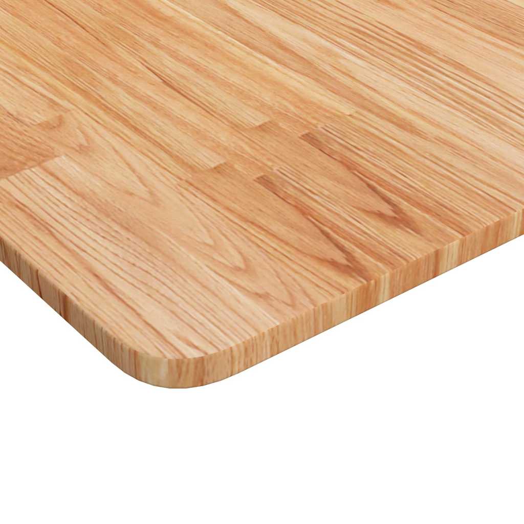 Tischplatte Quadratisch Hellbraun 80x80x1,5cm Behandelte Eiche