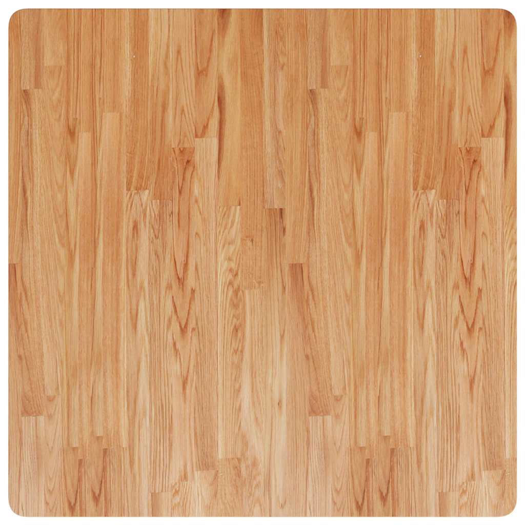 Tischplatte Quadratisch Hellbraun 90x90x1,5cm Behandelte Eiche