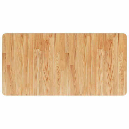 Waschtischplatte Hellbraun 100x50x1,5 cm Massivholz Behandelt