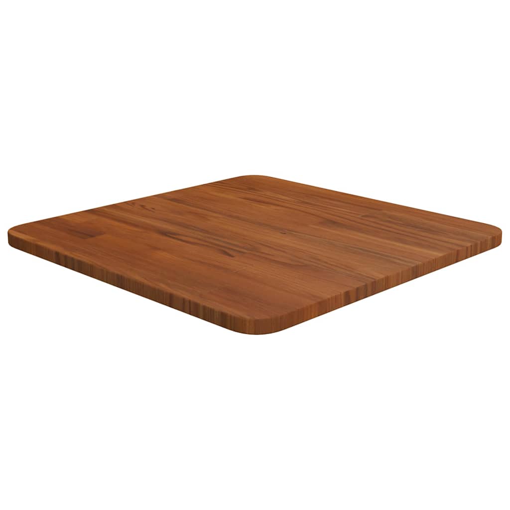 Tischplatte Quadratisch Dunkelbraun 40x40x1,5cm Eiche Behandelt