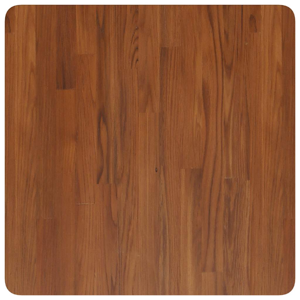 Tischplatte Quadratisch Dunkelbraun 60x60x1,5cm Eiche Behandelt