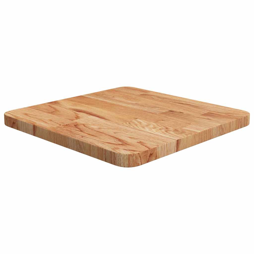Tischplatte Quadratisch Hellbraun 40x40x2,5cm Behandelte Eiche