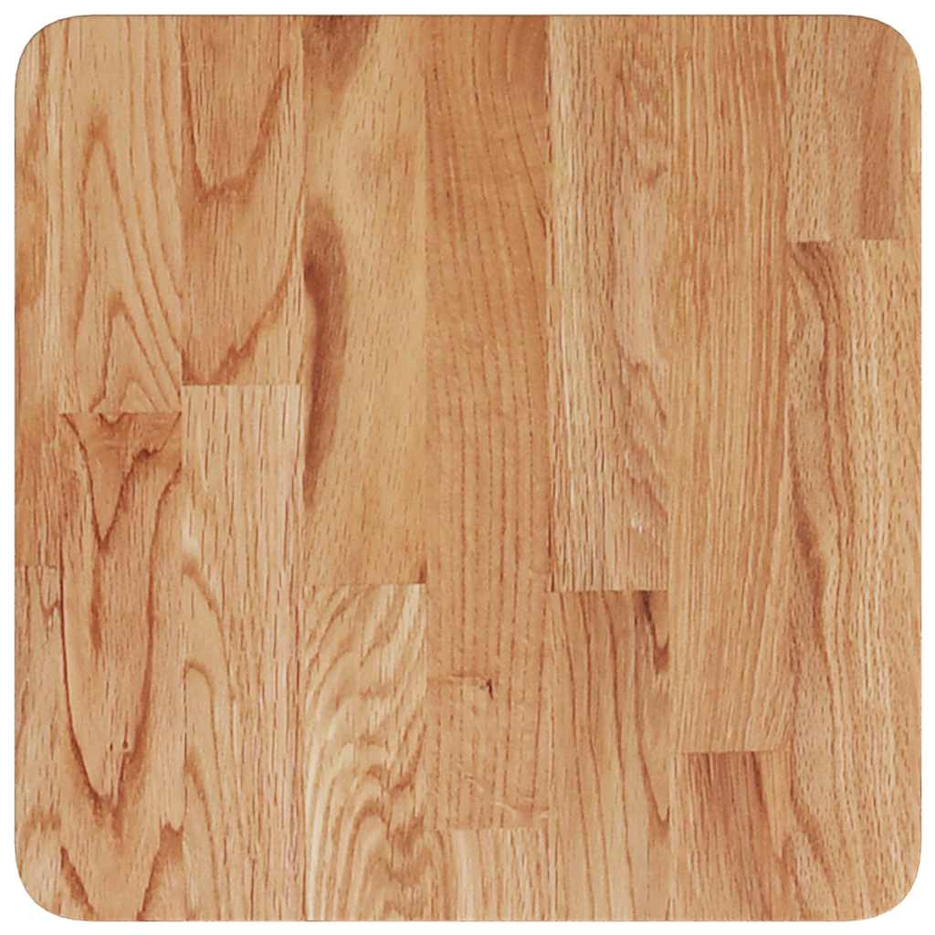 Tischplatte Quadratisch Hellbraun 40x40x2,5cm Behandelte Eiche