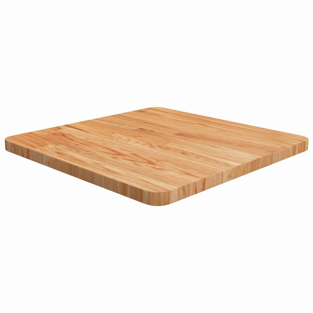 Tischplatte Quadratisch Hellbraun 50x50x2,5cm Behandelte Eiche