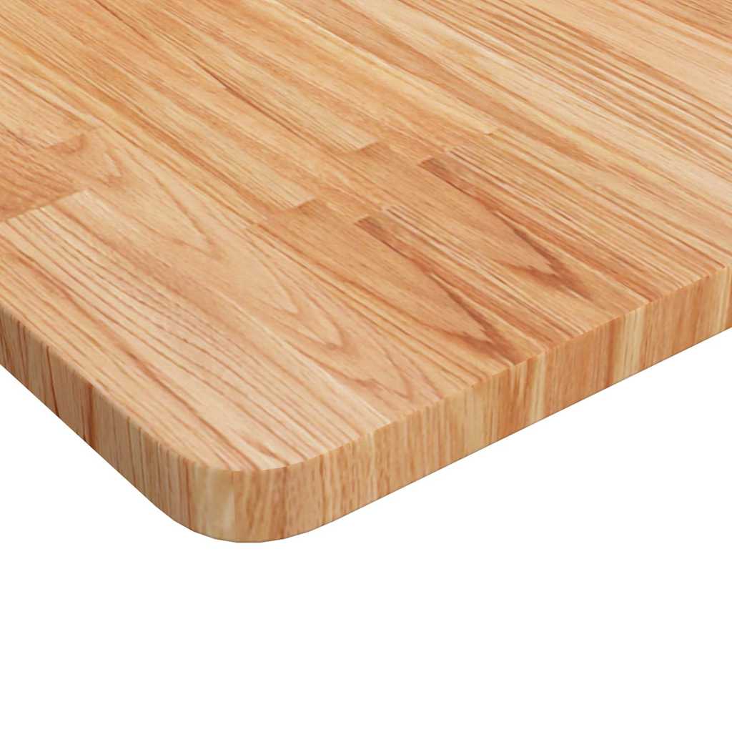 Tischplatte Quadratisch Hellbraun 90x90x2,5cm Behandelte Eiche