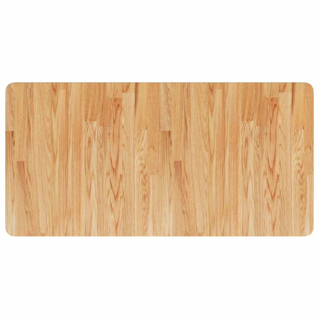 Waschtischplatte Hellbraun 100x50x2,5 cm Massivholz Behandelt