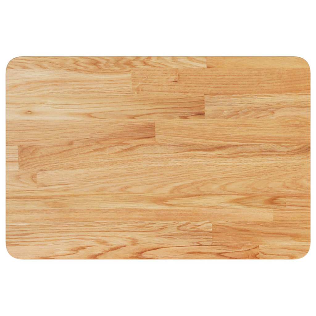 Waschtischplatte Hellbraun 60x40x2,5 cm Massivholz Behandelt
