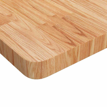 Tischplatte Quadratisch Hellbraun 40x40x4cm Behandelte Eiche