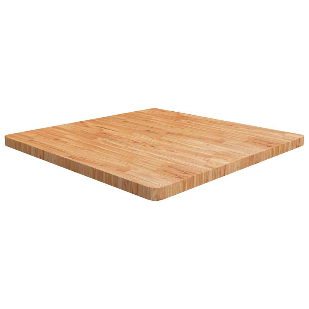 Tischplatte Quadratisch Hellbraun 90x90x4cm Behandelte Eiche