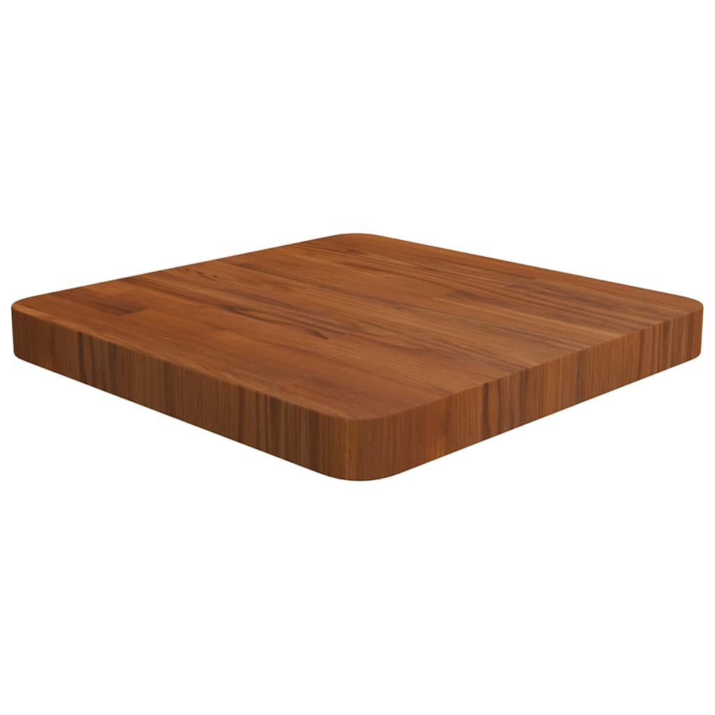 Tischplatte Quadratisch Dunkelbraun 40x40x4cm Behandelte Eiche