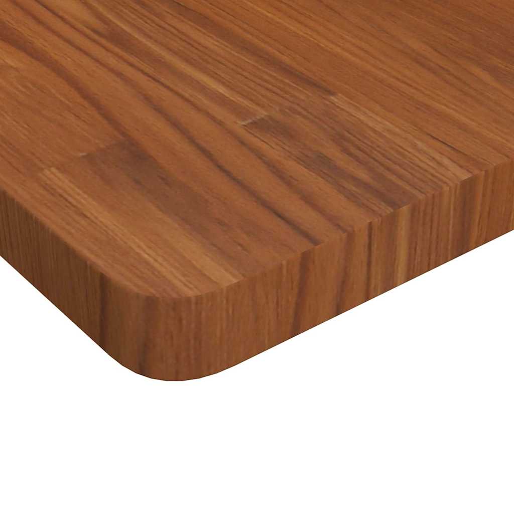 Tischplatte Quadratisch Dunkelbraun 40x40x4cm Behandelte Eiche