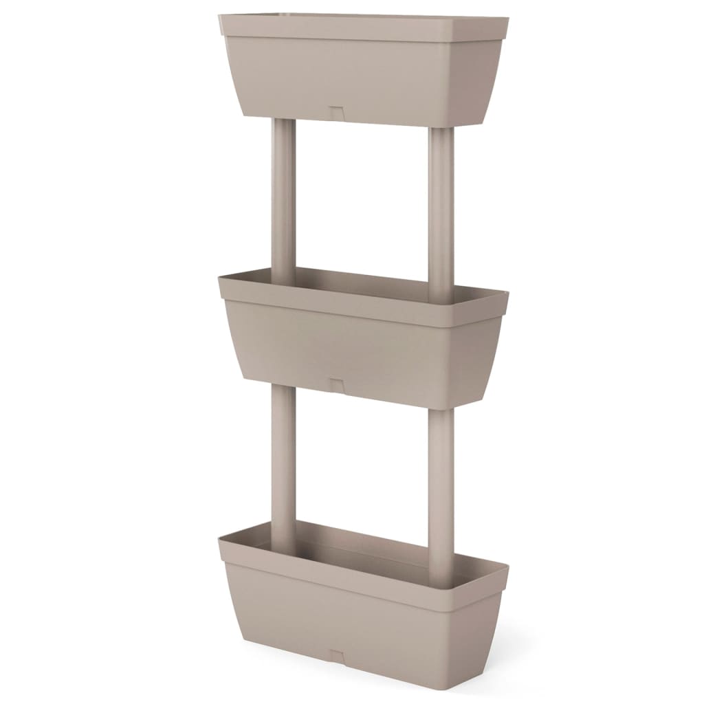 Pflanzkübel 6-tlg. 100 cm Taupe