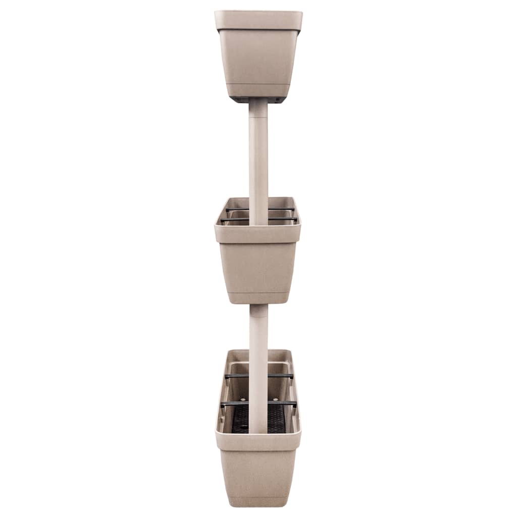 Pflanzkübel 6-tlg. 100 cm Taupe