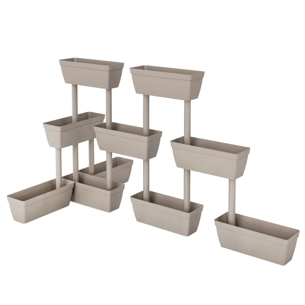 Pflanzkübel 6-tlg. 100 cm Taupe