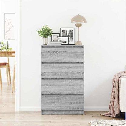 Sideboard Grau Sonoma 60x35x98,5 cm Holzwerkstoff