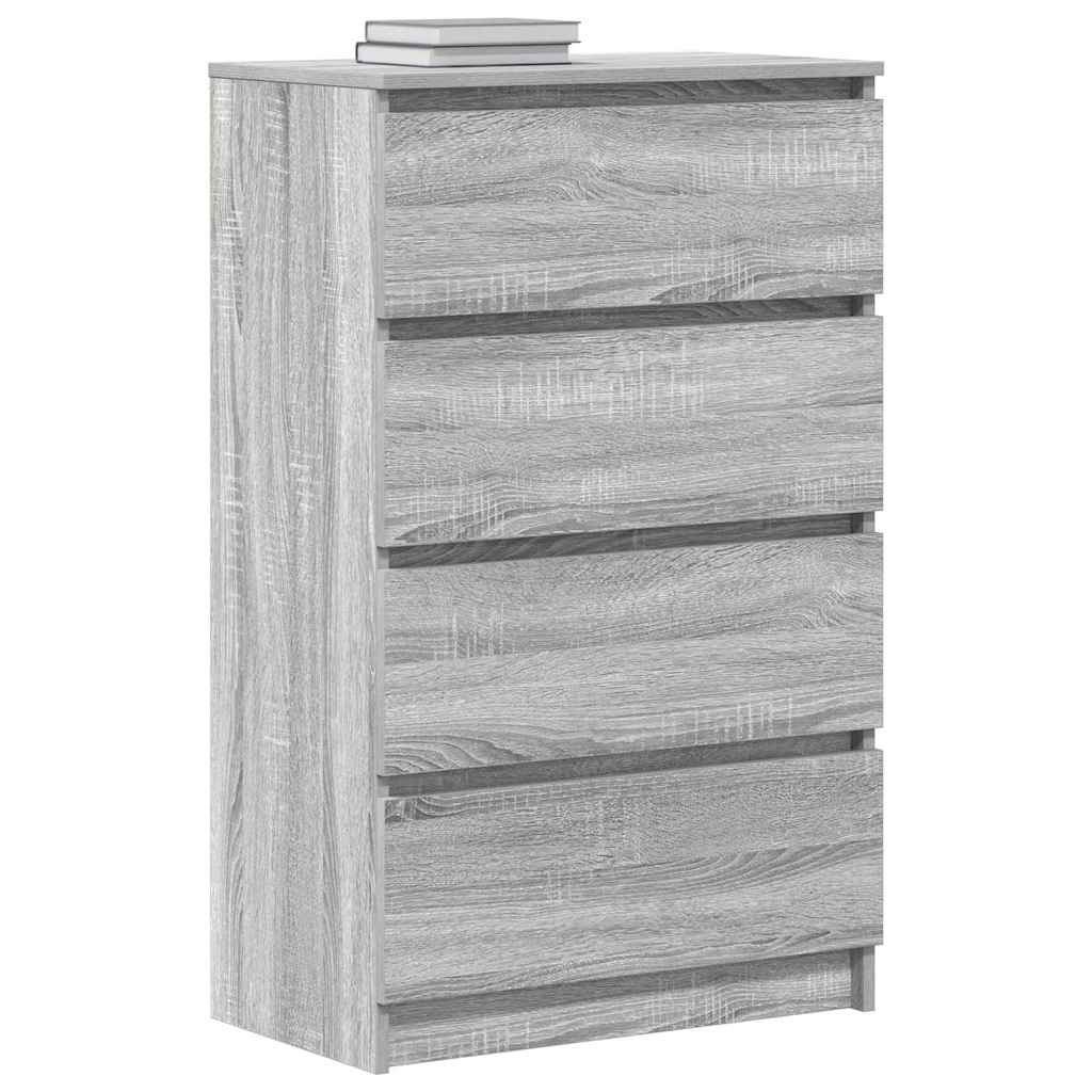 Sideboard Grau Sonoma 60x35x98,5 cm Holzwerkstoff