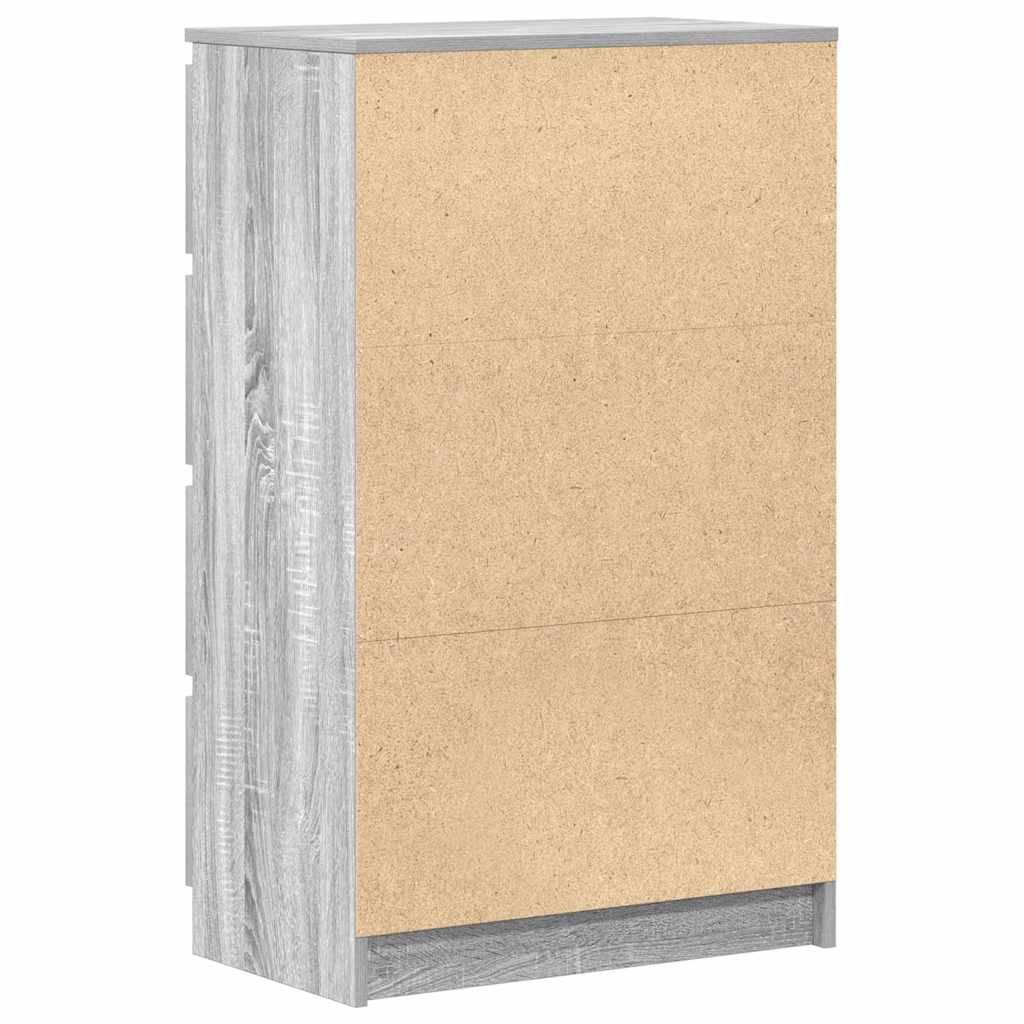 Sideboard Grau Sonoma 60x35x98,5 cm Holzwerkstoff