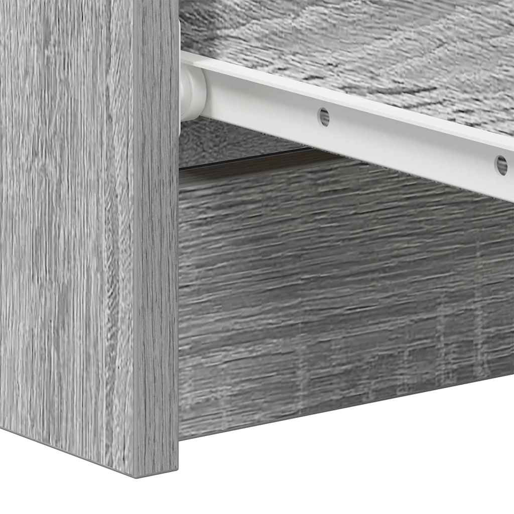 Sideboard Grau Sonoma 60x35x98,5 cm Holzwerkstoff