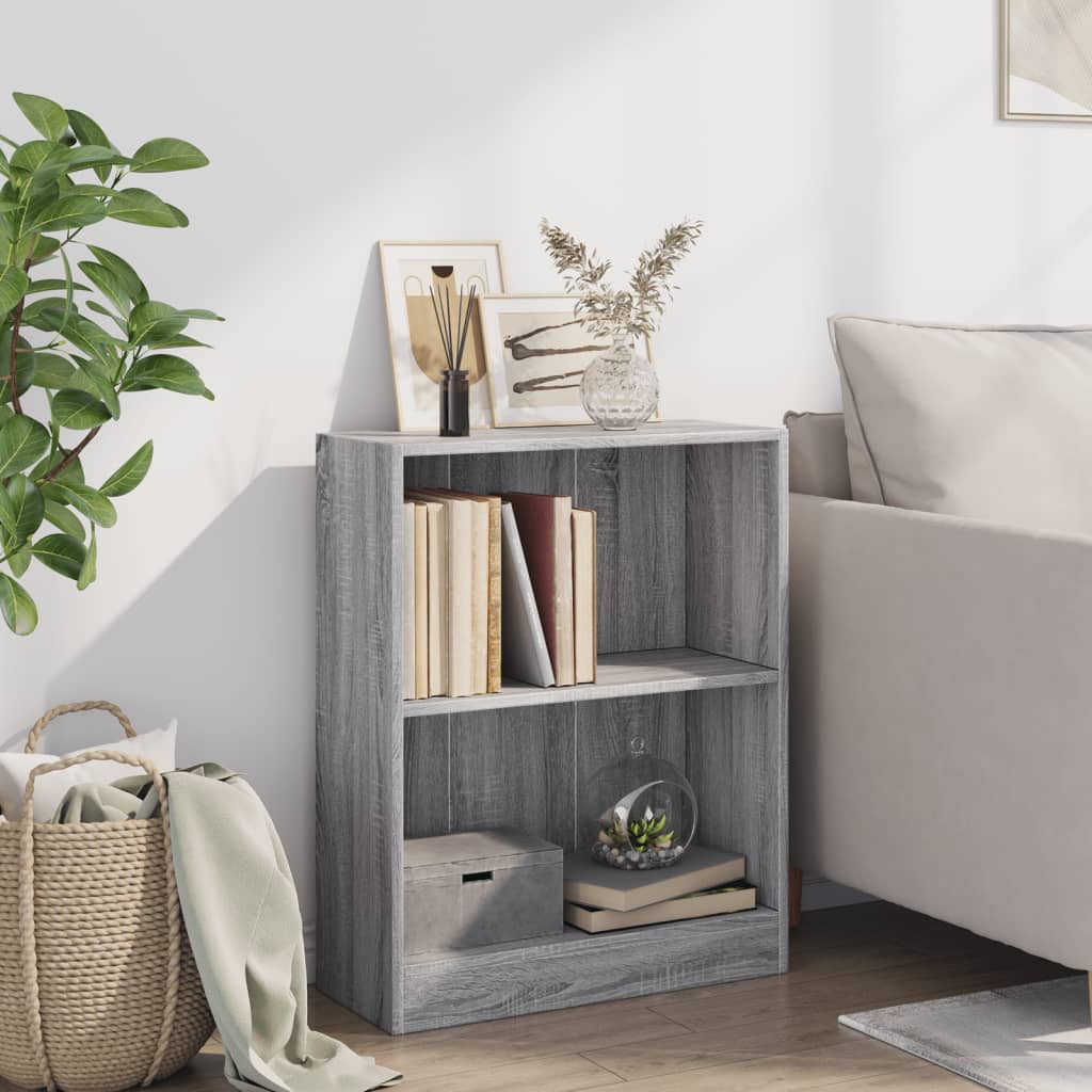 Bookshelf Gray Sonoma 60x24x76 cm Wood Material