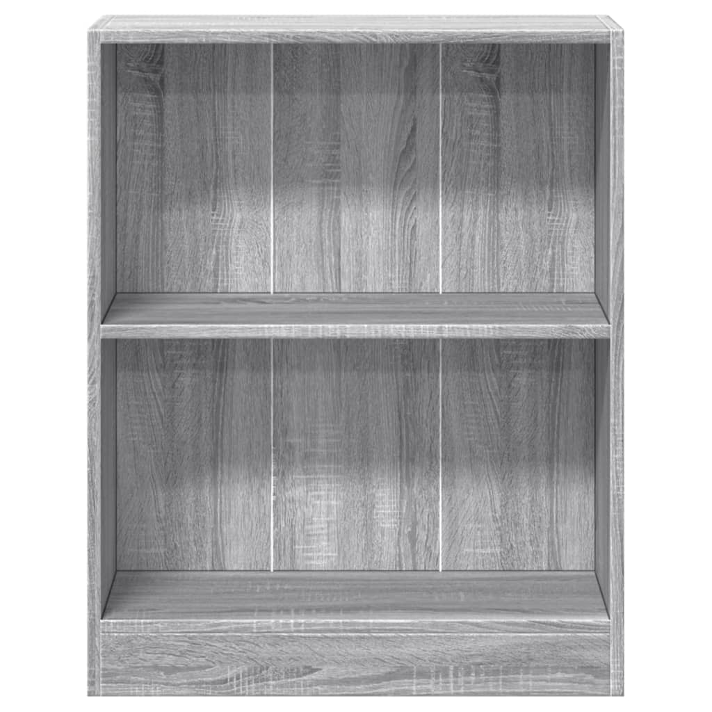 Bookshelf Gray Sonoma 60x24x76 cm Wood Material
