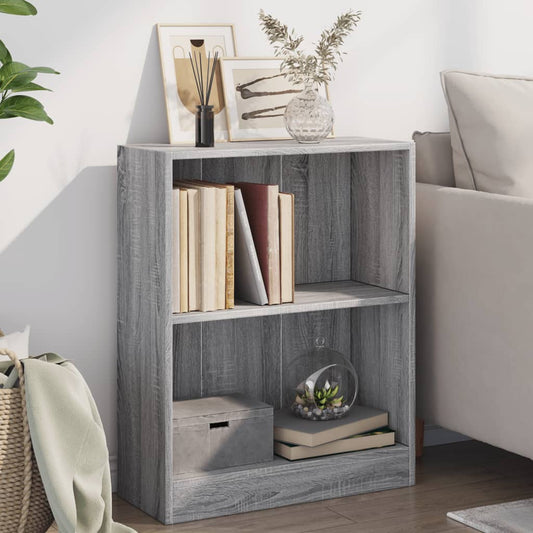 Bookshelf Gray Sonoma 60x24x76 cm Wood Material