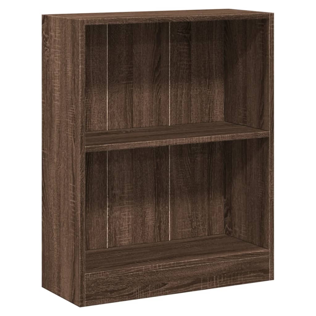 Bookshelf Brown Oak Look 60x24x76 cm Wood Material