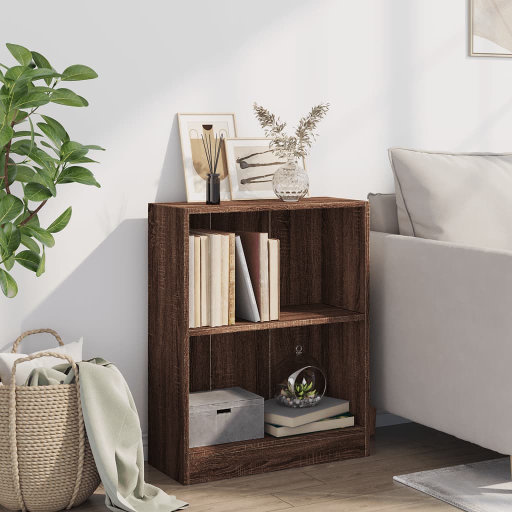Bookshelf Brown Oak Look 60x24x76 cm Wood Material