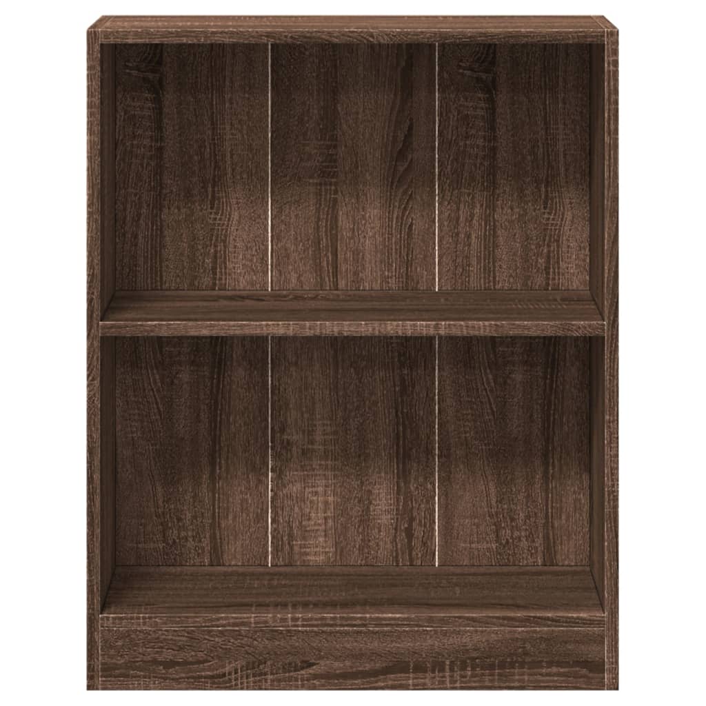 Bookshelf Brown Oak Look 60x24x76 cm Wood Material