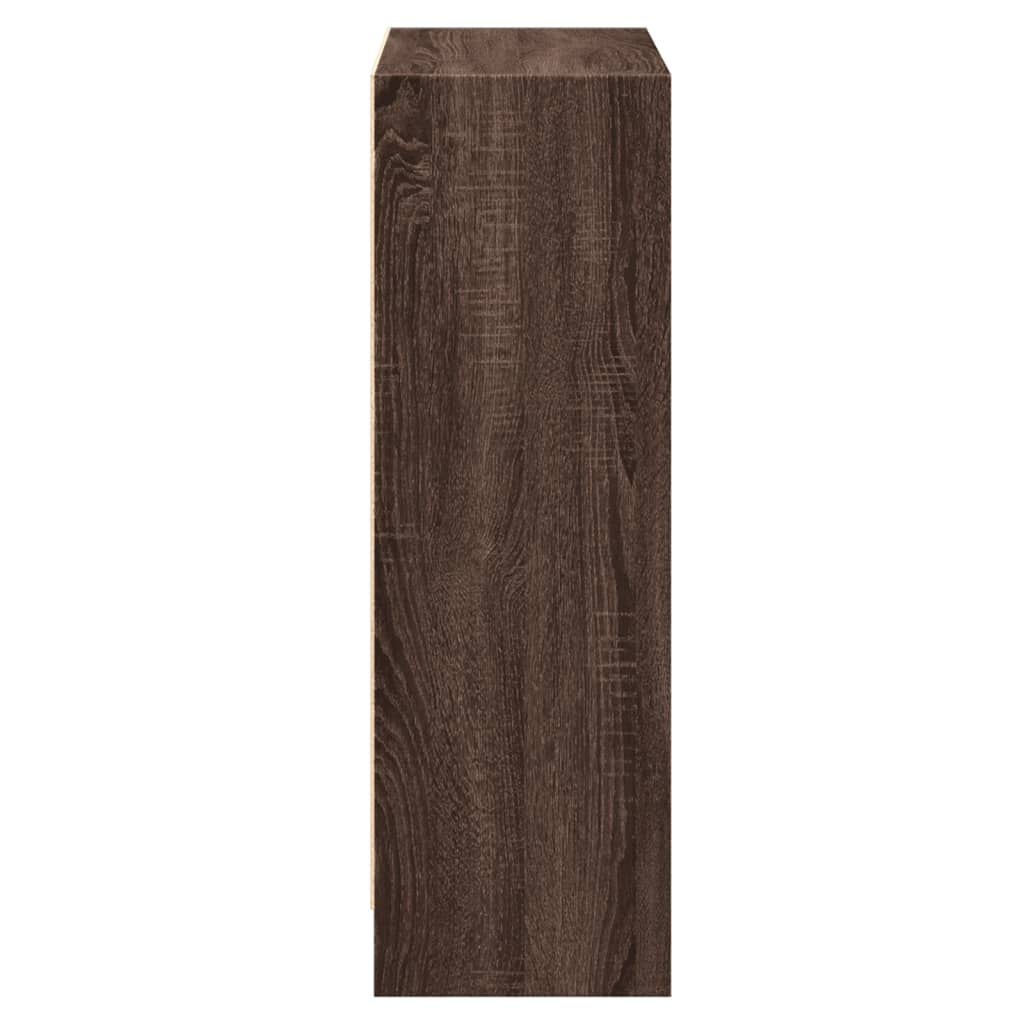 Bookshelf Brown Oak Look 60x24x76 cm Wood Material