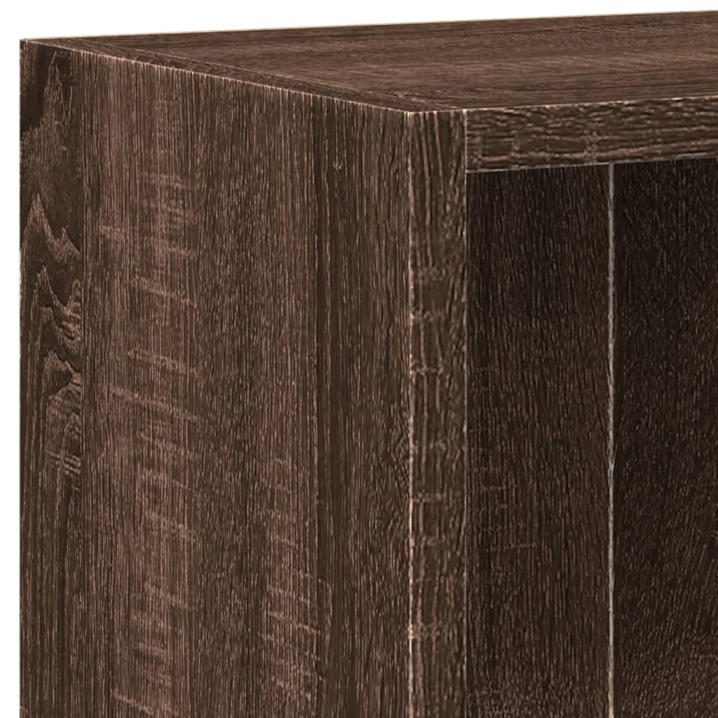 Bookshelf Brown Oak Look 60x24x76 cm Wood Material