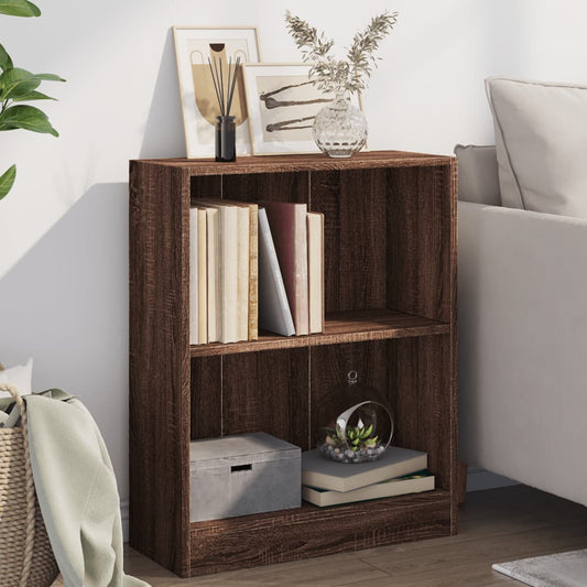 Bookshelf Brown Oak Look 60x24x76 cm Wood Material