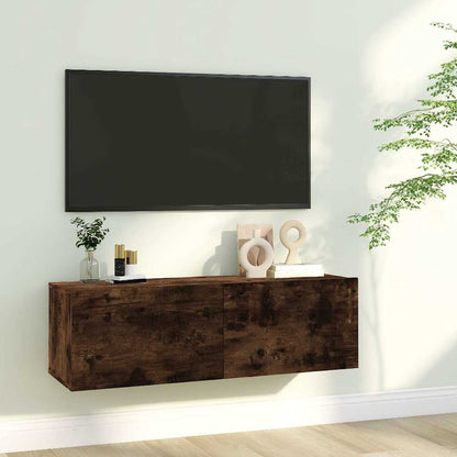 TV-Wandschrank Räuchereiche 100x30x30 cm Holzwerkstoff