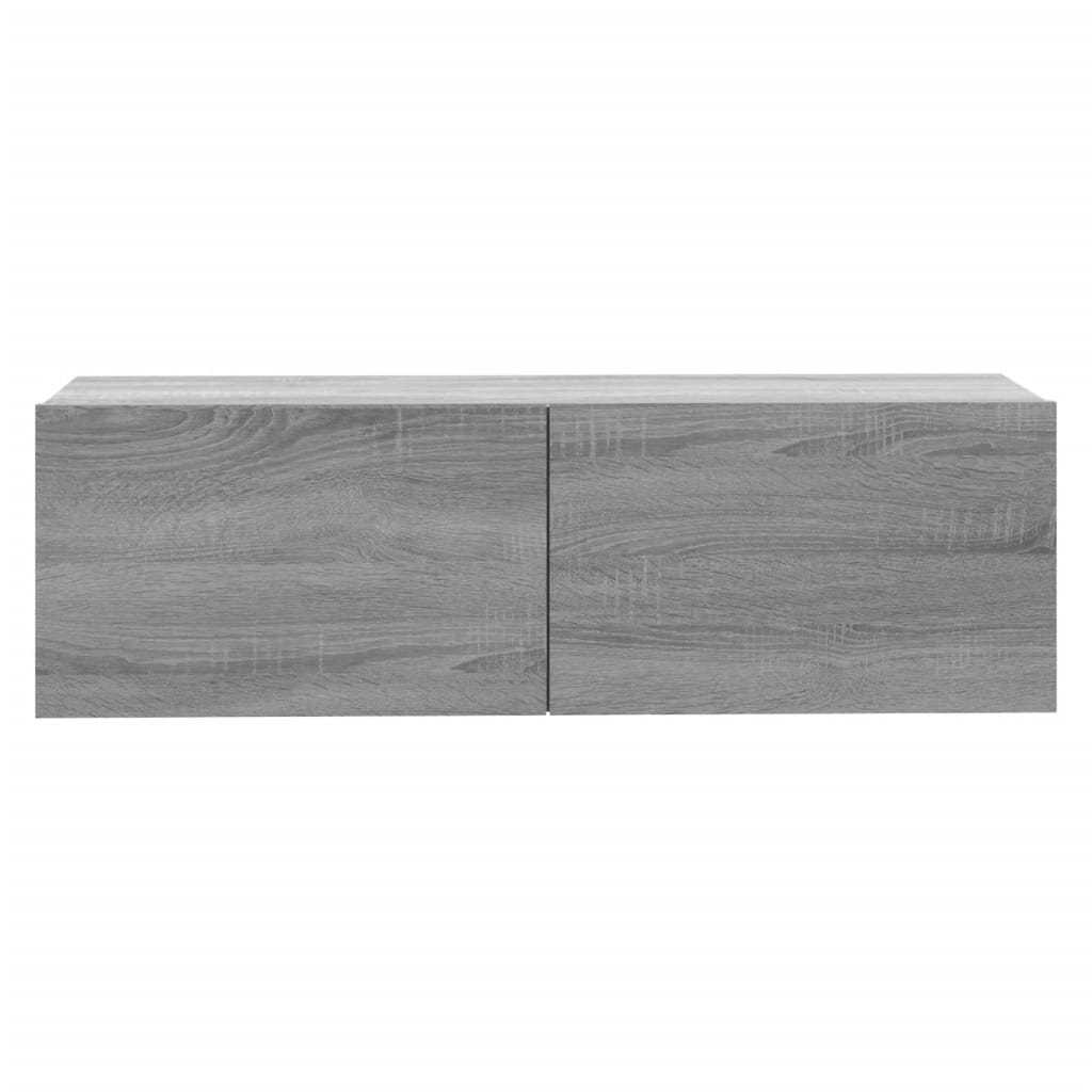 TV-Wandschrank Grau Sonoma 100x30x30 cm Holzwerkstoff