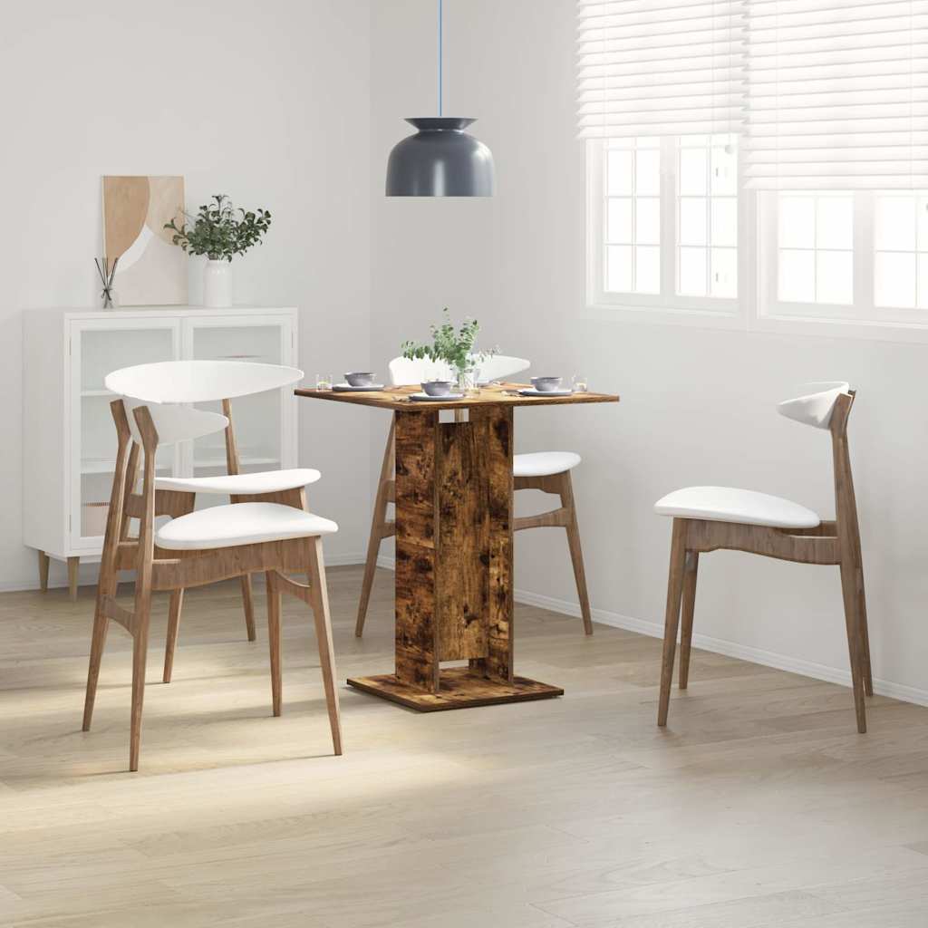 Bistrotisch Räuchereiche 60x60x75 cm Holzwerkstoff