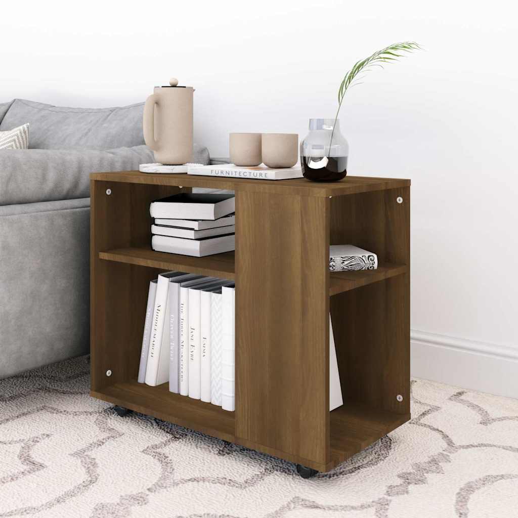 Beistelltisch Braun Eiche 70x35x60,5 cm Holzwerkstoff