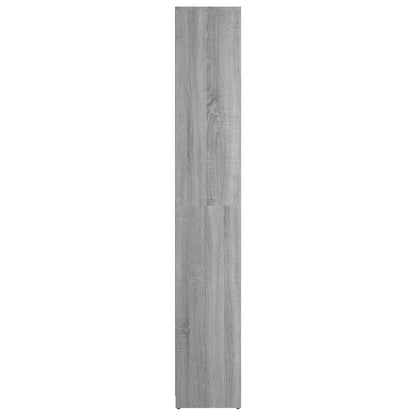 Badezimmerschrank Grau Sonoma 30x30x183,5 cm Holzwerkstoff