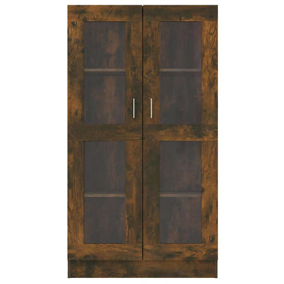 Vitrinenschrank Räuchereiche 82,5x30,5x150 cm Holzwerkstoff