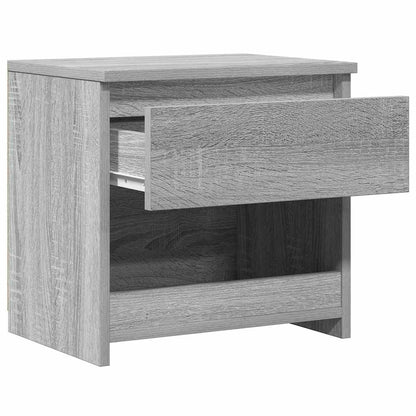 Nachttische 2 Stk. Grau Sonoma 40x30x39 cm Holzwerkstoff