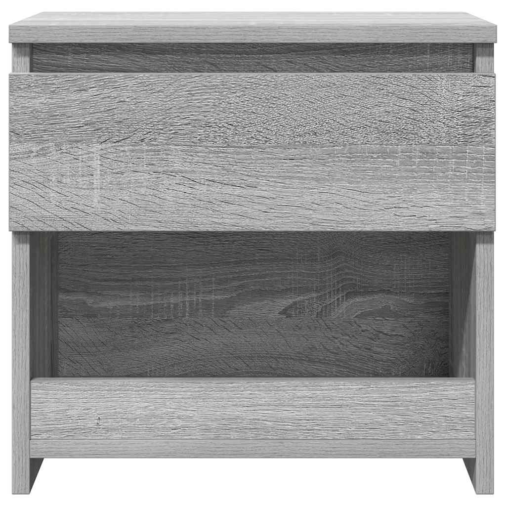 Nachttische 2 Stk. Grau Sonoma 40x30x39 cm Holzwerkstoff