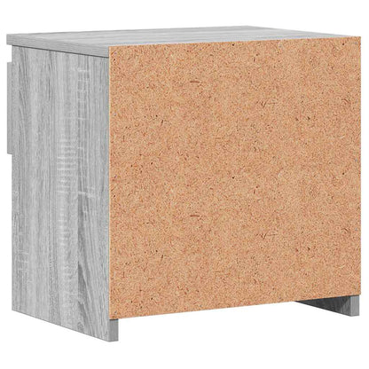 Nachttische 2 Stk. Grau Sonoma 40x30x39 cm Holzwerkstoff