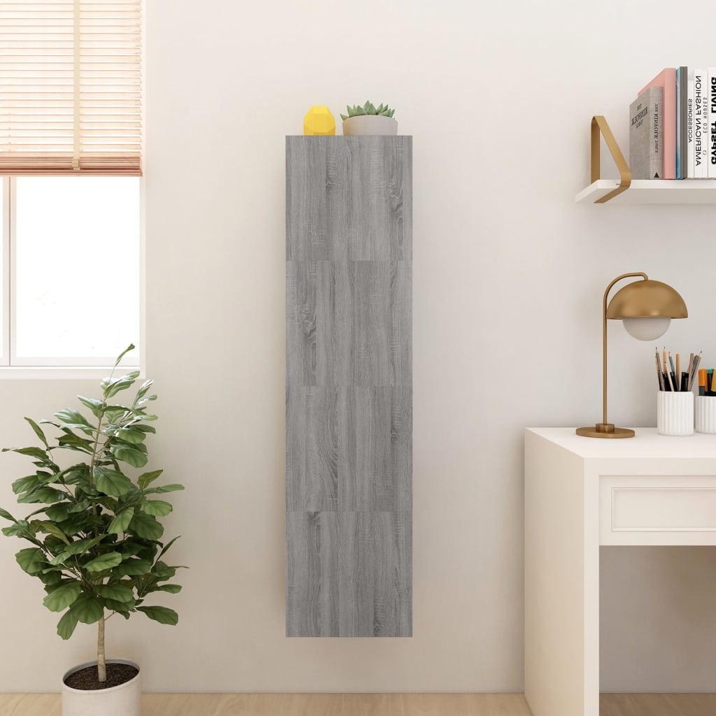 Armoires murales TV 4 pcs. Gris Sonoma 30,5x30x30 cm