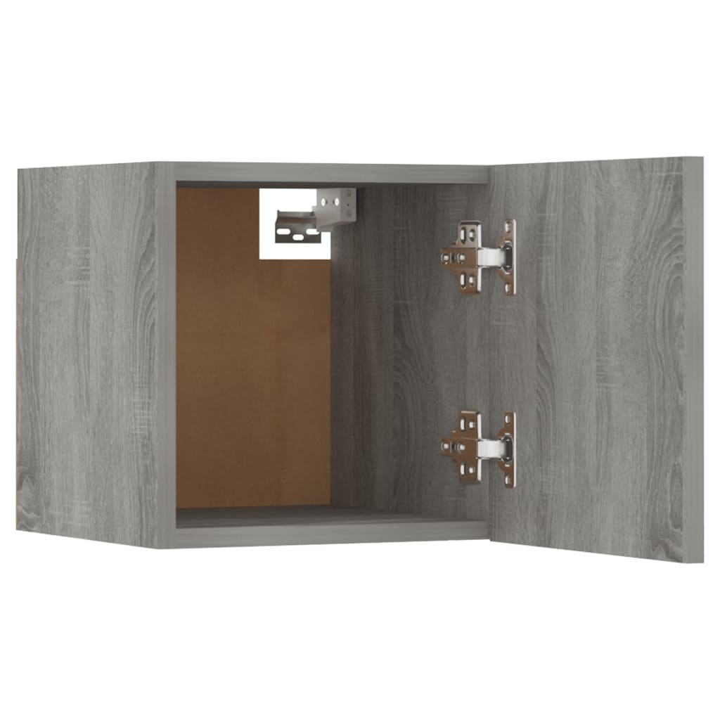 Armoires murales TV 4 pcs. Gris Sonoma 30,5x30x30 cm