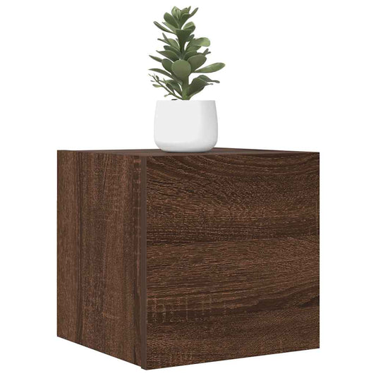 TV-Wandschränke 4 Stk. Braun Eichen-Optik 30,5x30x30 cm