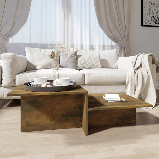 Couchtisch Räuchereiche 111,5x50x33 cm Holzwerkstoff