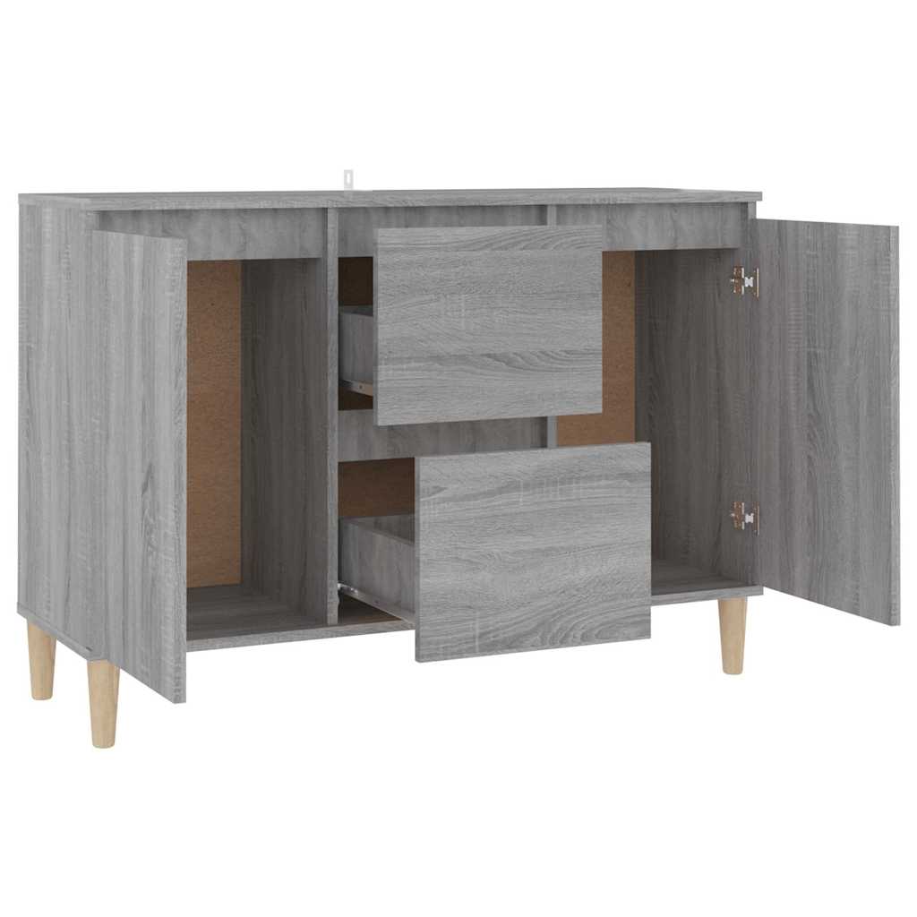 Sideboard Grau Sonoma 101x35x70 cm Holzwerkstoff