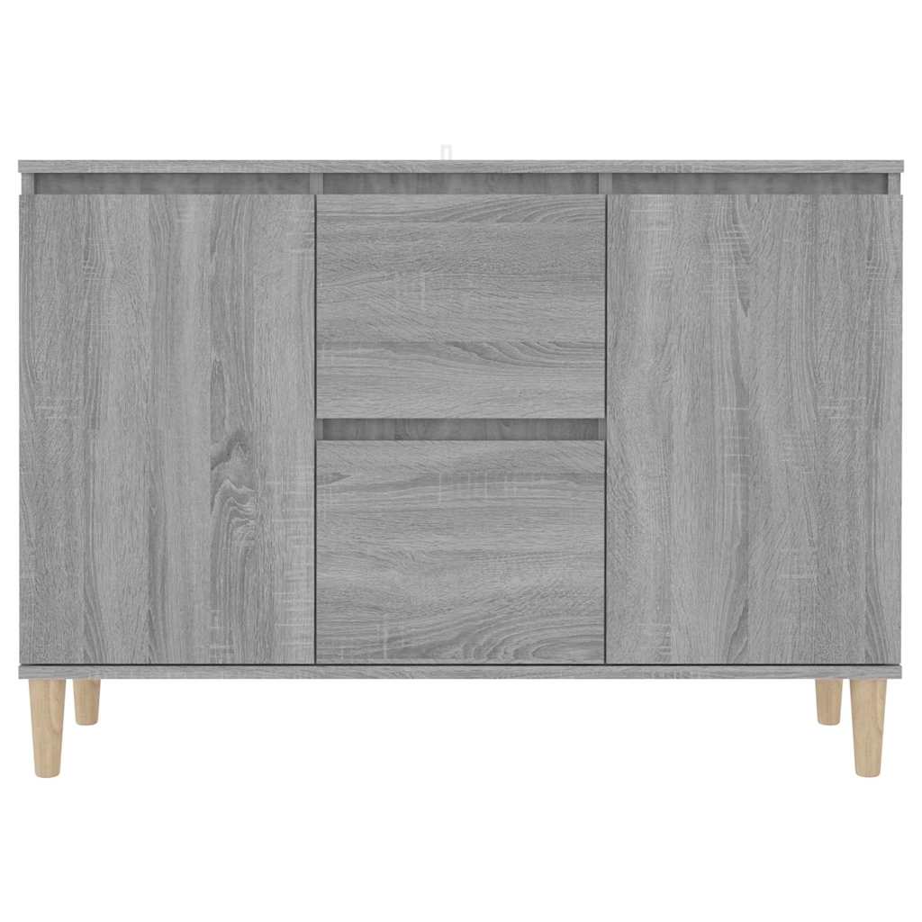 Sideboard Grau Sonoma 101x35x70 cm Holzwerkstoff