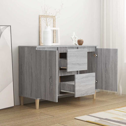 Sideboard Grau Sonoma 101x35x70 cm Holzwerkstoff